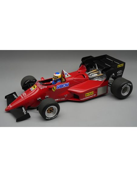 TECNOMODEL TMD18316C FERRARI 126 C4-M2 PRESENTATION 1984 M.ALBORETO W/DRIVER 1:18 Modellino