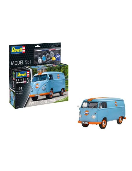 REVELL RV67726 MODEL SET VW T1 PANEL VAN GULF KIT 1:24 Modellino