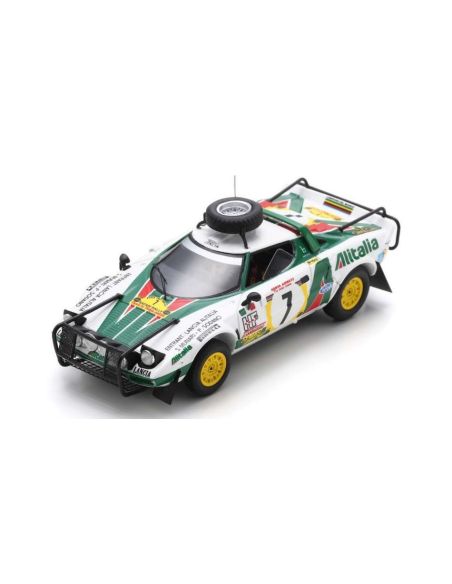 SPARK MODEL S9091 LANCIA STRATOS HF N.7 3rd SAFARI RALLY 1977 S.MUNARI-P.SODANO 1:43 Modellino