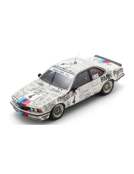 SPARK MODEL SB654 BMW 635 CSI N.4 24 H SPA 1983 QUESTER-ROSSI-WINCKELHOCK 1:43 Modellino