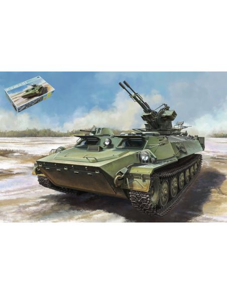 TRUMPETER TP09618 CARRO MT-LB W/ZU-23-2 KIT 1:35 Modellino