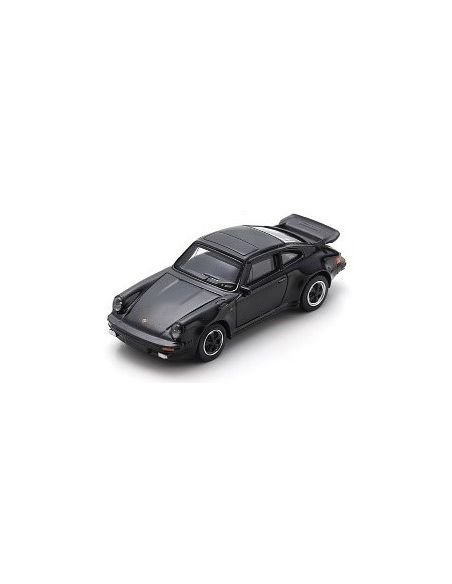 SCHUCO SH452037600 PORSCHE 911 TURBO (930) BLACK (DIE CAST) 1:64 Modellino