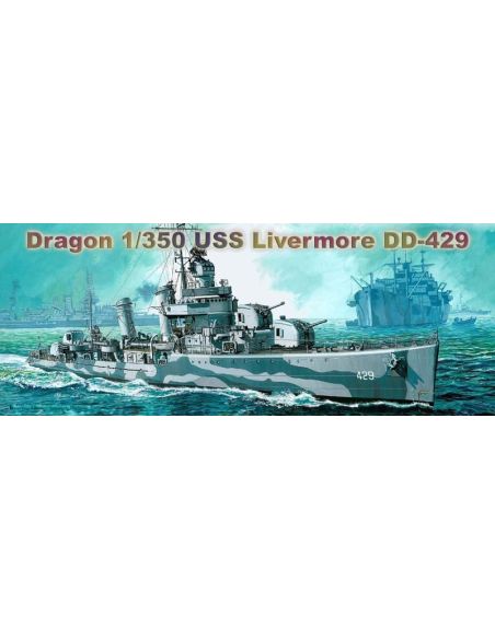 DRAGON D1027 U.S.S. NAVE LIVERMORE KIT 1:350 Modellino