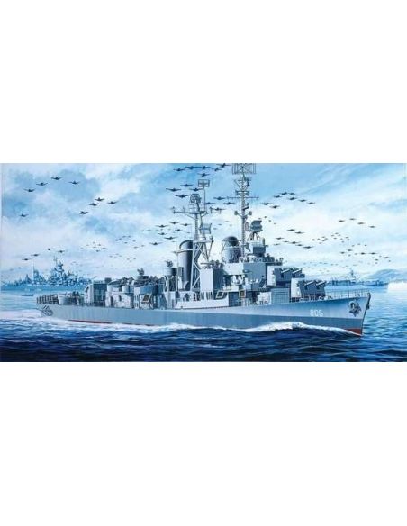 DRAGON D1046 U.S.S. NAVE CHEVALIER DD-805 GEARING CLASS DESTROYER 1945 KIT 1:350 Modellino