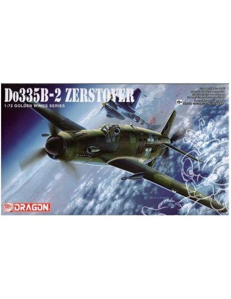 DRAGON D5124 AEREO Do335B-2 ZERSTOVER KIT 1:72 Modellino