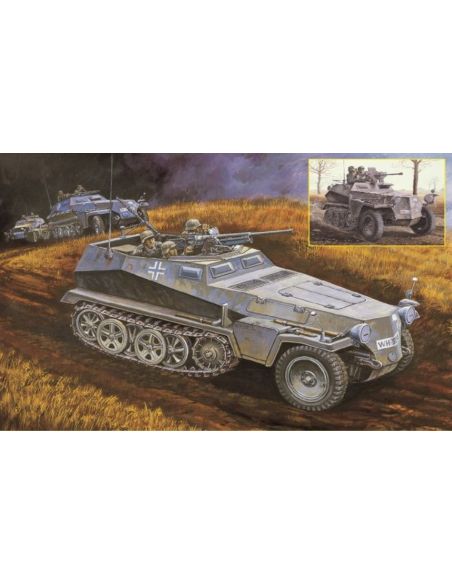 DRAGON D6426 Sd.Kfz.250 Ausf.A SCHUETZENPANZERWAGEN (2 IN 1) KIT 1:35 Modellino