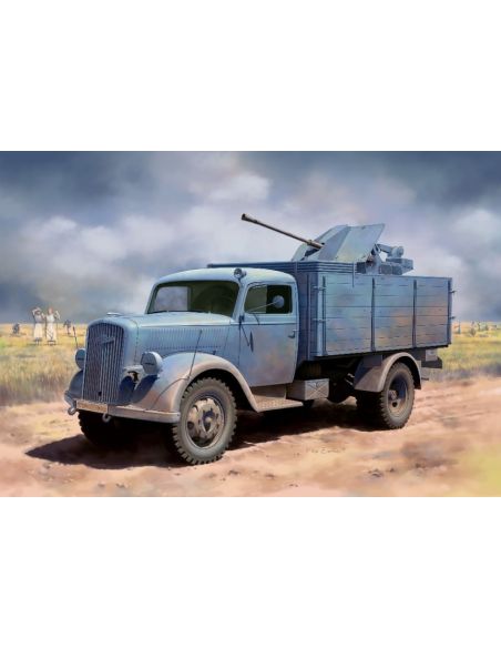 DRAGON D6828 GERMAN 3t 4x2 CARGO TRUCK W/2 cm FLAK 38 (2 IN 1) KIT 1:35 Modellino