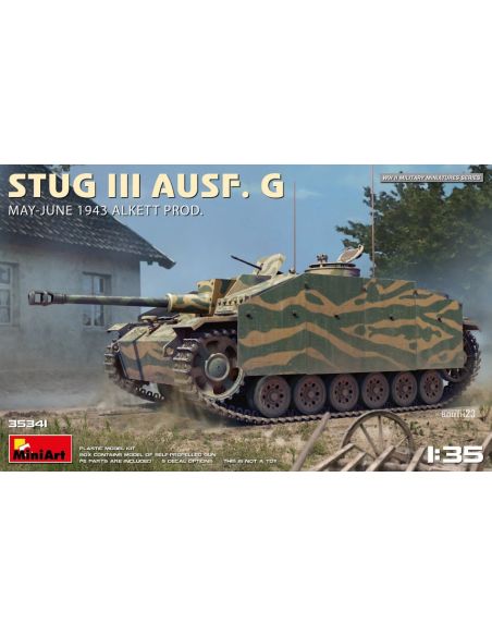 MINIART MIN35341 STUG III AUSF.G MAY-JUNE 1943 ALKETT PROD.KIT 1:35 Modellino