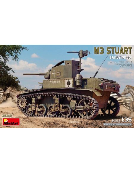 MINIART MIN35412 M3 STUART EARLY PROD.KIT 1:35 Modellino