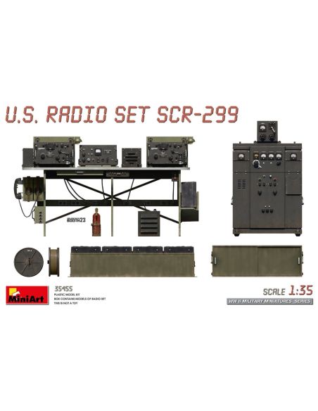 MINIART MIN35455 U.S.RADIO SET SCR-299 KIT 1:35 Modellino