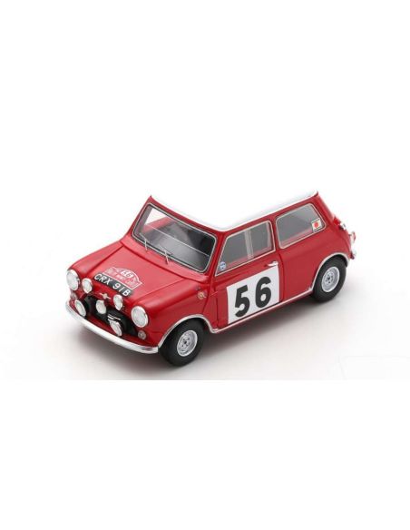 SPARK MODEL S1195 BMC COOPER S N.56 MONTE CARLO 1965 P.HOPKIRK-H.LIDDON 1:43 Modellino