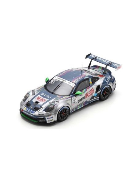 SPARK MODEL S5668 PORSCHE 911 GT3 CUP N.20 CARRERA SCANDINAVIA CHAMPION 2023 NILSSON 1:43 Modellino