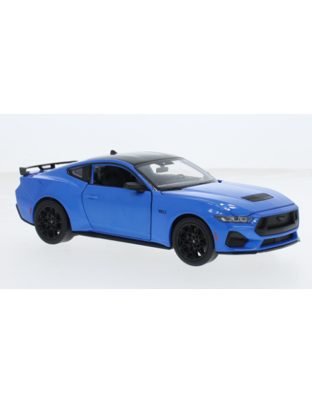 WELLY WE24123BL FORD MUSTANG COUPE 2024 MET.BLUE 1:24 Modellino