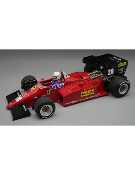 TECNOMODEL TMD18316A FERRARI 126 C4-M2 N.28 EUROPEAN GP 1984 R.ARNOUX W/DRIVER 1:18 Modellino