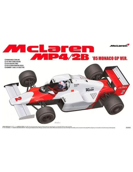 BEEMAX BMX20001 MC LAREN MP4-2B MONACO GP 1985 KIT 1:20 Modellino