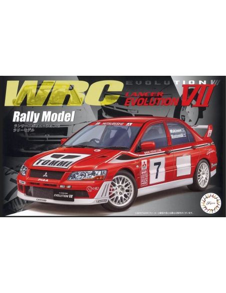 FUJIMI FJ047669 MITSUBISHI LANCER EVO VII WRC RALLY MODEL KIT 1:24 Modellino