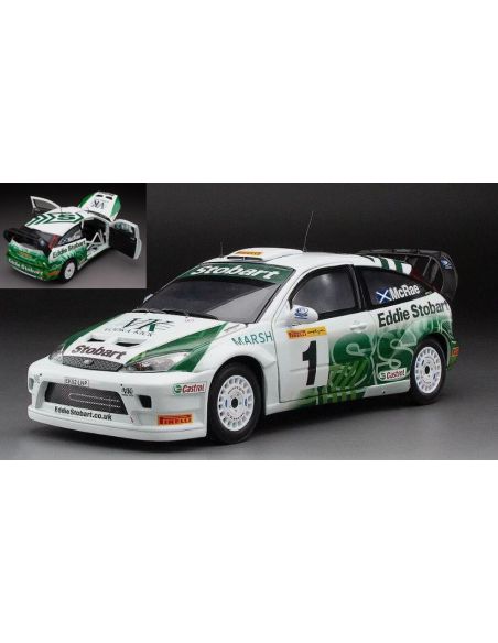 SUNSTAR SS3912 FORD FOCUS WRC N.1 PIRELLI INTERNATIONAL RALLY 2005 COLIN MC RAE 1:18 Modellino