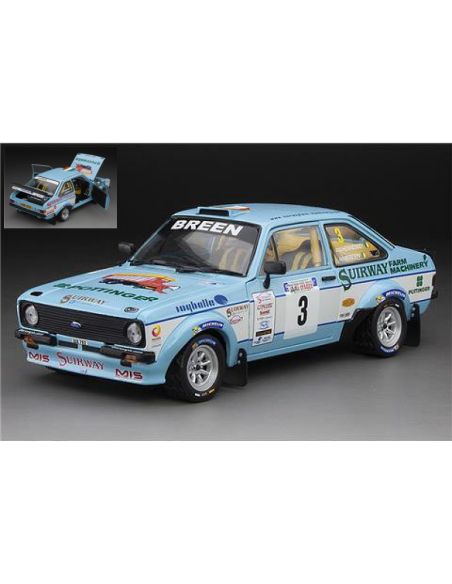 SUNSTAR SS4859R FORD ESCORT RS 1800 N.3 WINNER WEST WALES RALLY JAFFA STAGES 2015 1:18 Modellino