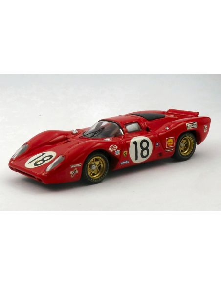 BEST MODEL BT9143-2 FERRARI 312 P COUPE' N.18 24 H LE MANS 1969 P.RODRIGUEZ-D.PIPER 1:43 Modellino