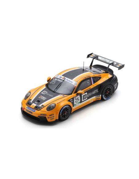 SPARK MODEL SI025 PORSCHE 911 GT3 CUP N.25 CARRERA ITALIA CHAMPION 2023 L.T.VOORDE 1:43 Modellino