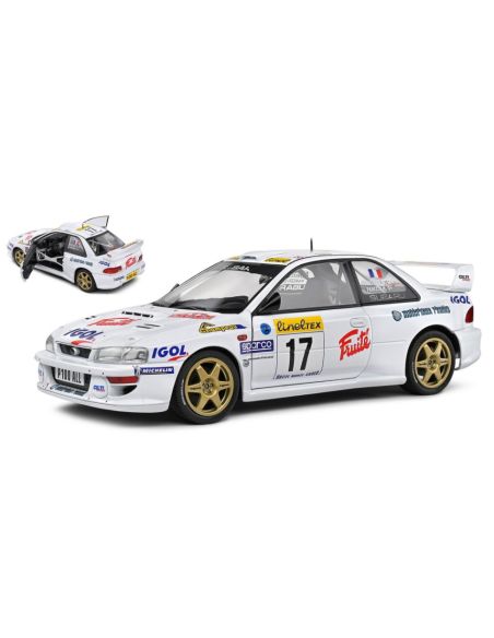 SOLIDO SL1807407 SUBARU IMPREZA WRC 22B N.17 RALLY MONTECARLO 1999 PANIZZI-PANIZZI 1:18 Modellino