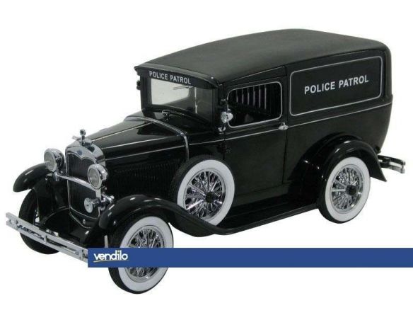 Signature SIGN18143 FORD PANEL CAR 1931 POLICE PATROL BLACK 1:18 Modellino