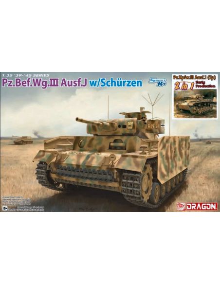 DRAGON D6628 Pz.Bef.Wg.III Ausf.J.W/SCHURZEN KIT 1:35 Modellino