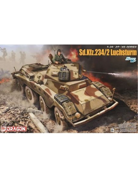 DRAGON D6696 Sd.Kfz.234/2 LUCHSTURM KIT 1:35 Modellino