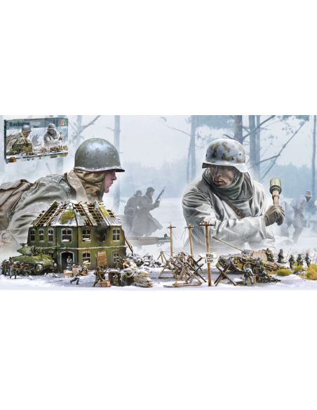 ITALERI IT6186 BASTOGNE SIEGE 80 YEARS MDF EDITION KIT 1:72 Modellino