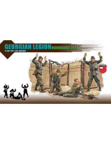 DRAGON D6277 GEORGIAN LEGION NORMANDY 1944 KIT 1:35 Modellino