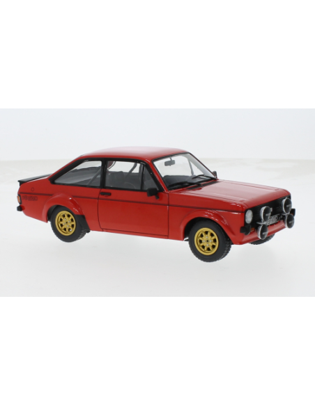 WHITEBOX WB124223 FORD ESCORT MKII R 1977 RED 1:24 Modellino