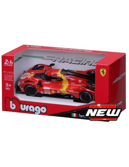 BBURAGO BU36322 FERRARI 499P N.51 WINNER 24H LE MANS 2023 CALADO-GIOVINAZZI-P.GUIDI 1:43 Modellino