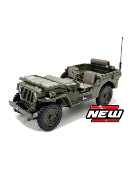 CARARAMA CA90148 1/4 TON MILITARY VEHICLE NL 1955 OPEN TOP 1:43 Modellino