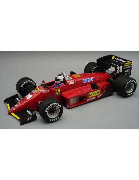 TECNOMODEL TMD18322C FERRARI 156-85 NURBURGRING GP 1985 STEFAN JOHANSSON W/DRIVER 1:18 Modellino