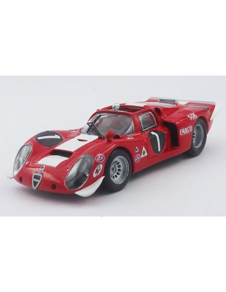 BEST MODEL BT9864 ALFA ROMEO 33.2 WINNER 6 H NOVA LISBOA 1970 A.PEIXINHO- VAN ROOYEN 1:43 Modellino