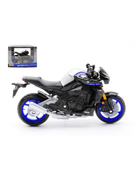 MAISTO MI23090 YAMAHA MT-10 SP 2023 SILVER/BLACK/BLUE 1:18 Modellino