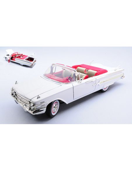 MOTORMAX MTM73110W CHEVROLET IMPALA 1960 WHITE 1:18 Modellino