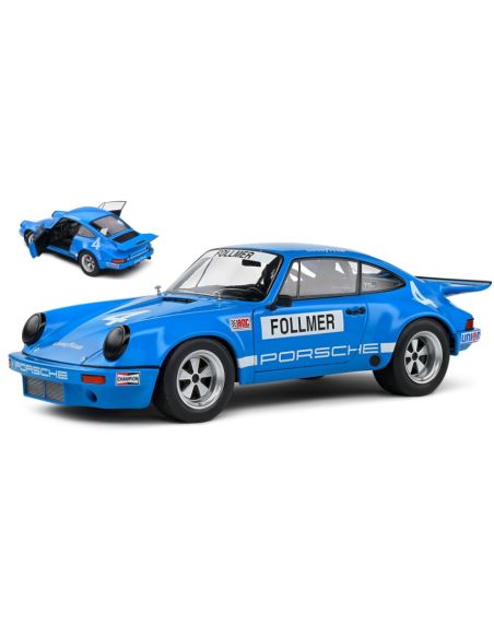 SOLIDO SL1810702 PORSCHE 911 CARRERA 3.0 RSR N.4 IROC RIVERSIDE 1974 GEORGE FOLLMER 1:18 Modellino