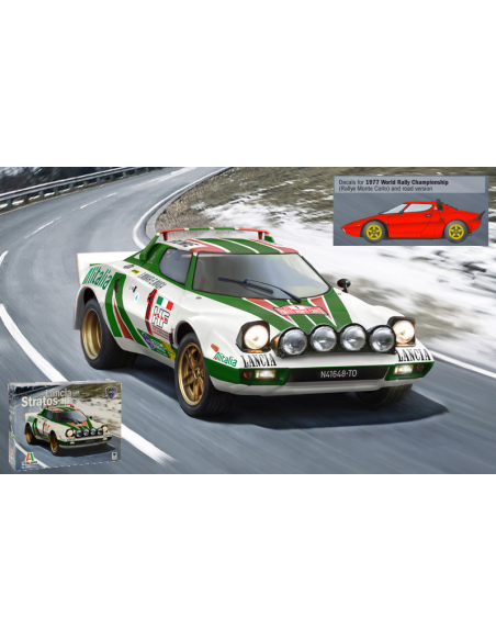 Italeri IT3654 LANCIA STRATOS HF 1974 KIT 1:24 Modellino