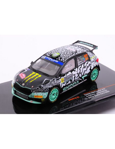 IXO MODEL RAM918 SKODA FABIA RALLY2 N.22 RALLY MONTE CARLO 2024 SOLBERG-EDMONDSON 1:43 Modellino