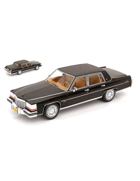 MODELCARGROUP MCG18250 CADILLAC FLEETWOOD BROUGHAM 1982 BLACK 1:18 Modellino