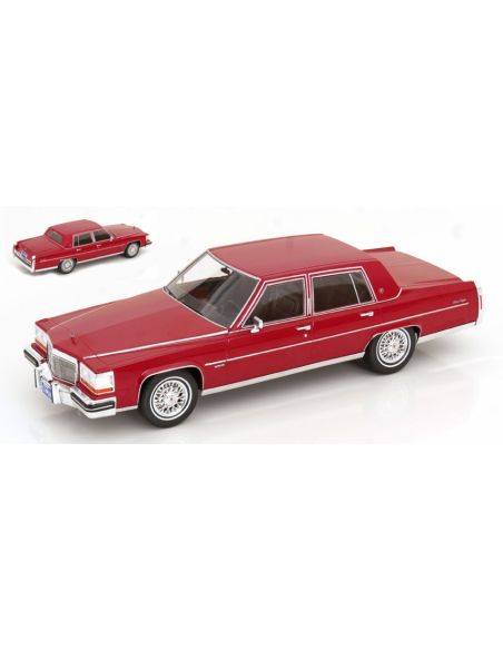 MODELCARGROUP MCG18251 CADILLAC FLEETWOOD BROUGHAM 1982 DARK RED 1:18 Modellino