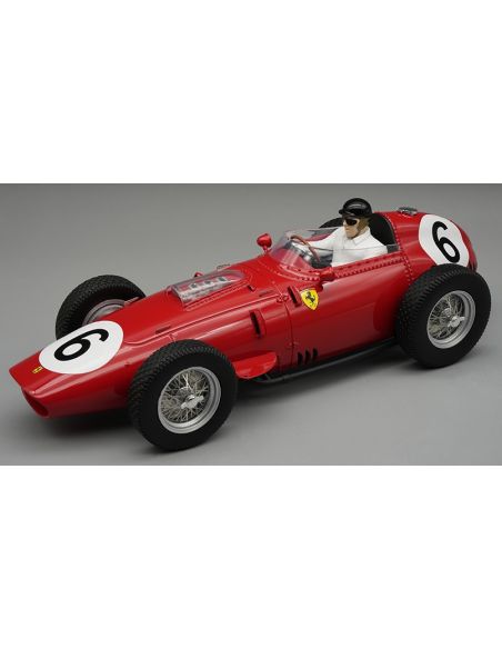 TECNOMODEL TMD18325D FERRARI 246/256 DINO N.6 GERMANY AVUS GP 1959 D.GURNEY W/DRIVER 1:18 Modellino