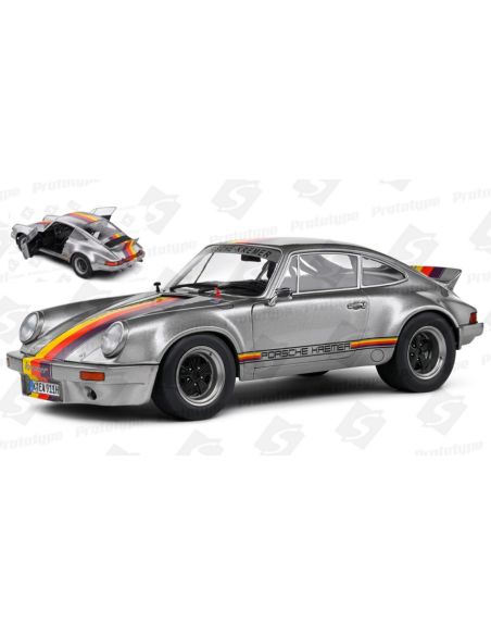 SOLIDO SL1801120 PORSCHE 911 930 KSR KREMER COUPE 1973 SILVER 1:18 Modellino