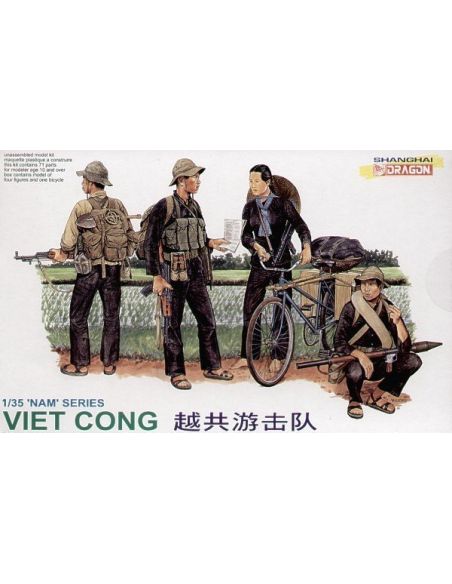 DRAGON D3304 VIET CONG KIT 1:35 Modellino