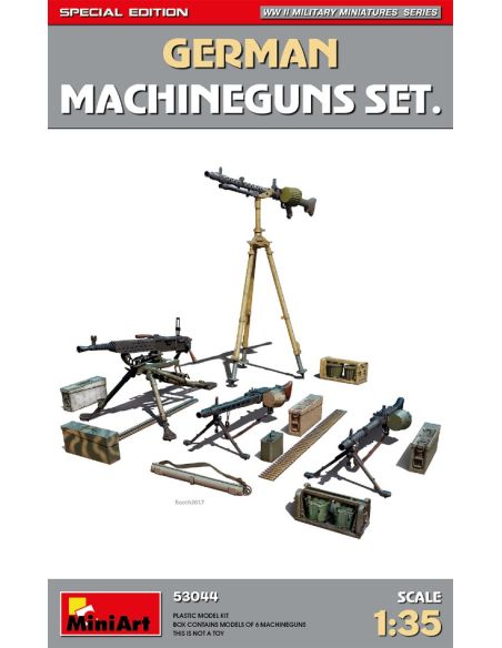 MINIART MIN53044 GERMAN MACHINEGUNS SET SPECIAL EDITION KIT 1:35 Modellino