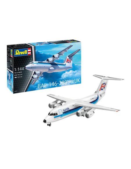 REVELL RV03791 BAe 146-200 AirUK KIT 1:144 Modellino