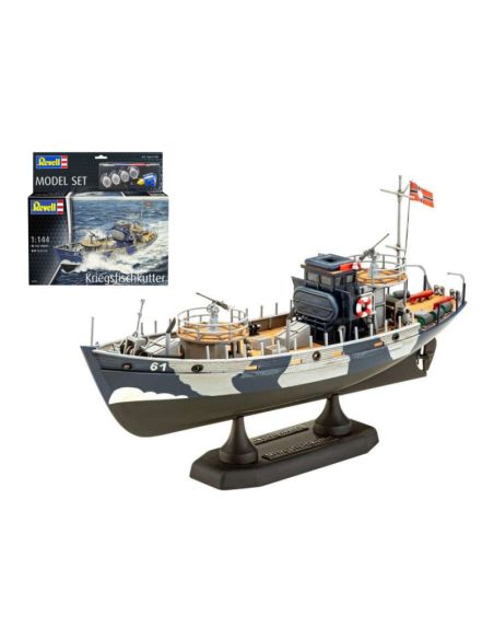 REVELL RV65242 KFK (NAVE DA PESCA DA GUERRA) KRIEGSFISCHKUTTER KIT 1:144 Modellino