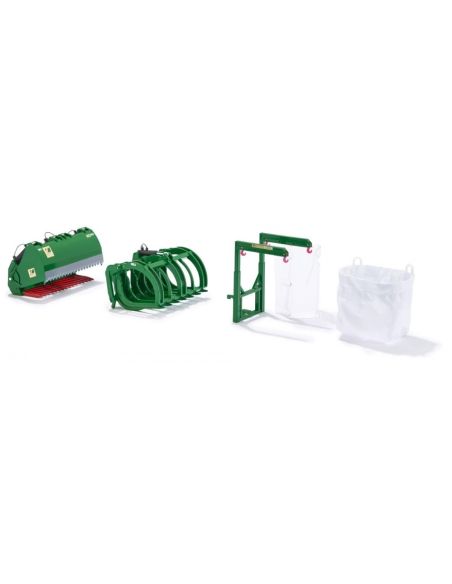 WIKING WK077382 ACCESSORI FRONTALI PER JOHN DEERE SET B 1:32 Modellino