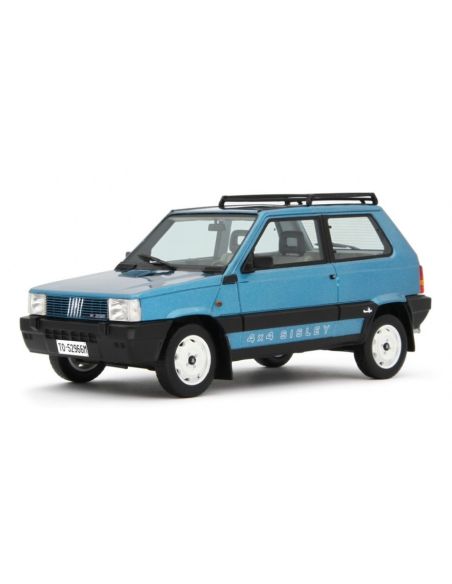 LAUDO RACING LM144D2 FIAT PANDA 4X4 SISLEY 2 1989 MET.BLUE 1:18 Modellino